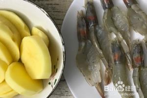 土豆泥蛋黄酱焗白虾.