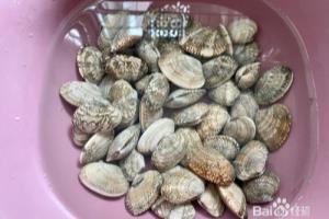 好吃的香辣花蛤.