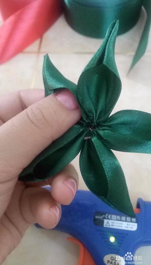 丝带玫瑰花做法图解