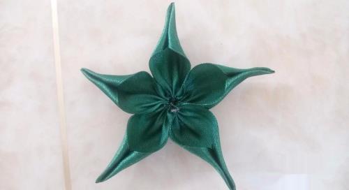 丝带玫瑰花做法图解