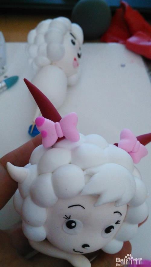 超轻粘土制作美羊羊