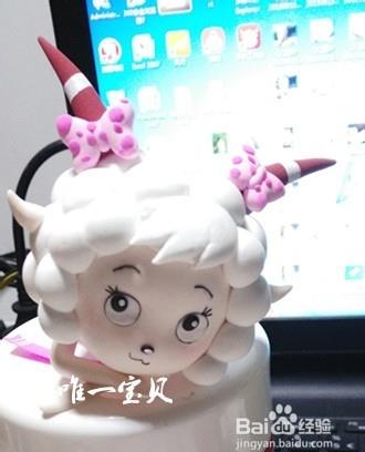 超轻粘土制作美羊羊