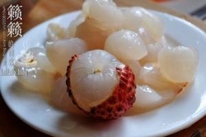 百合肉片炒荔枝.