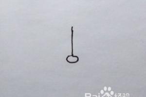 简笔画：加菲猫头像.