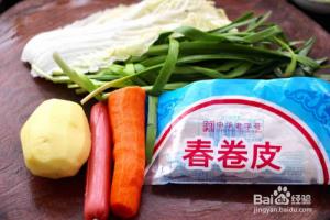 怎么样做美味的合菜春卷.