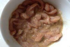 微波鱼香肉丝.