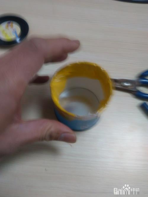 #环保达人#废弃花茶筒变身烟灰缸