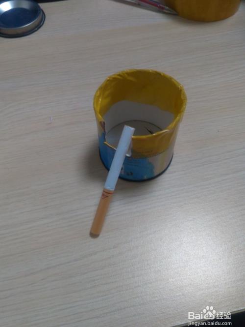 #环保达人#废弃花茶筒变身烟灰缸