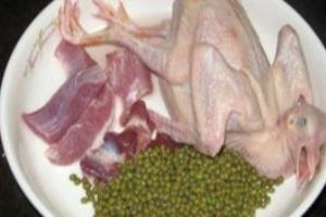 鸽子绿豆汤的做法.