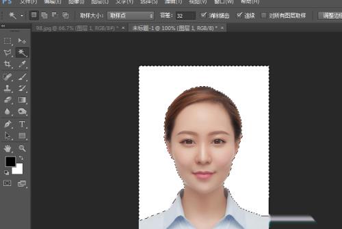 如何给证件照添加背景色
