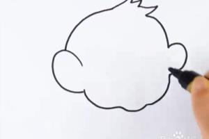 卡通小猴子怎么画.