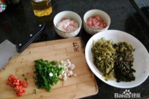 如何做美味的酸菜肉沫，喝粥最佳搭档.