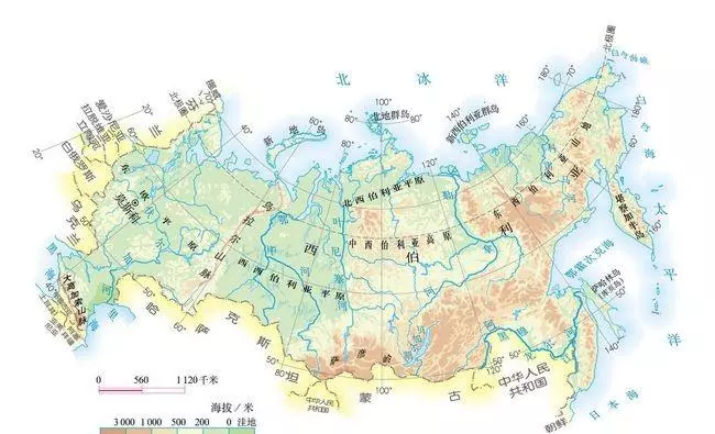 俄罗斯的地形主要以什么为主(1)