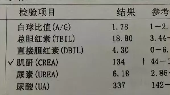 肾功能指标有哪些?正常值为多少(1)