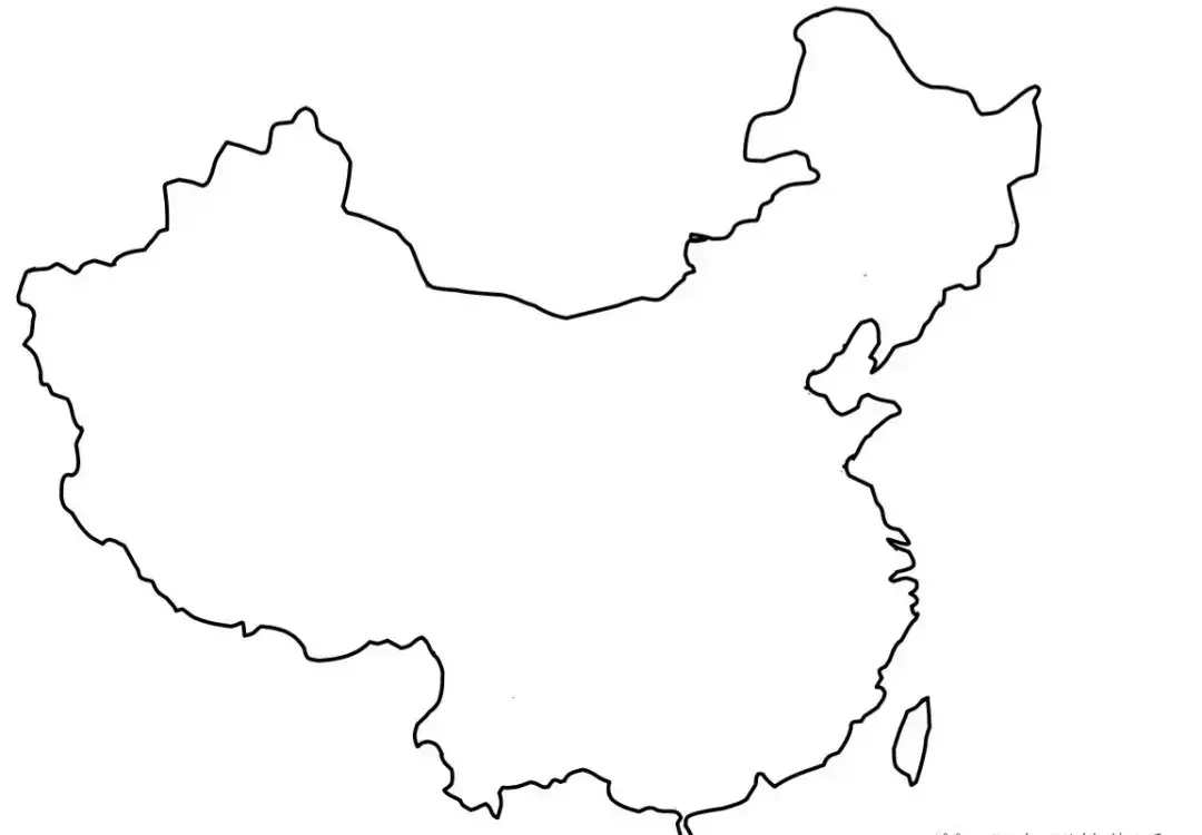 怎样画中国地图最简单 方法(3)