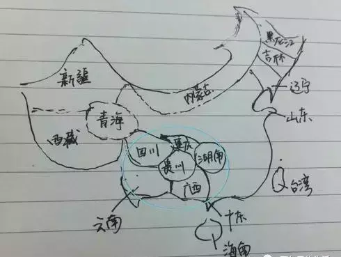 怎样画中国地图最简单 方法(7)