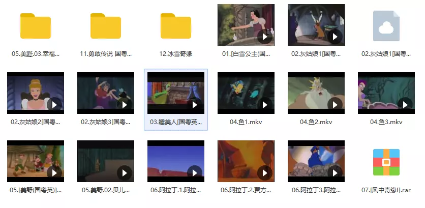 迪士尼动画角色大全(2)