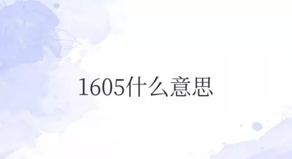 1605爱情数字代表什么意思(1)