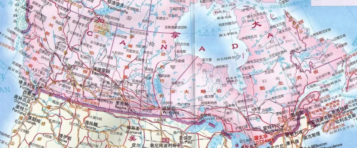 加拿大属于哪个国家的城市地图(2)