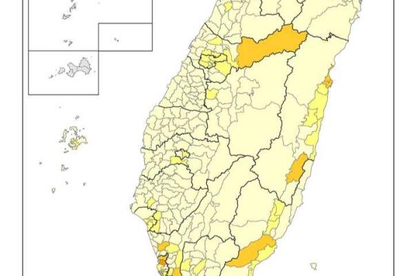 宜兰县与北台湾其他县市的差异.