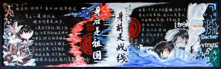 高中黑板报设计图案大全(18)