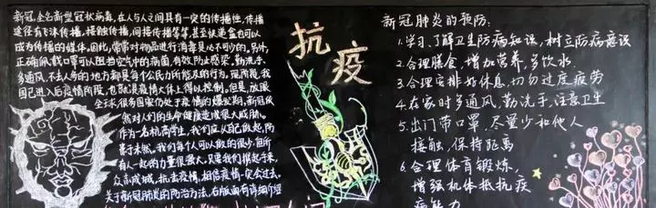 高中黑板报设计图案大全(4)
