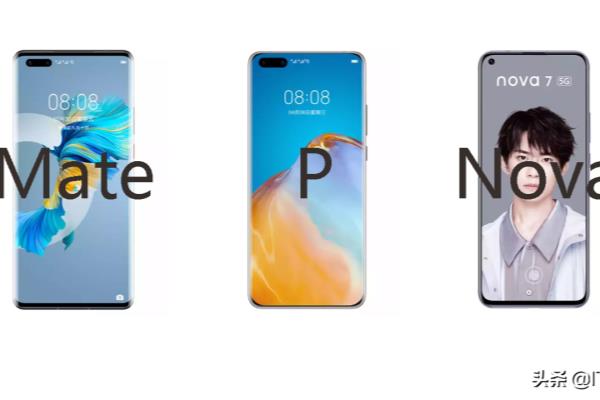 华为手机p系列和mate系列nova系列的区别.