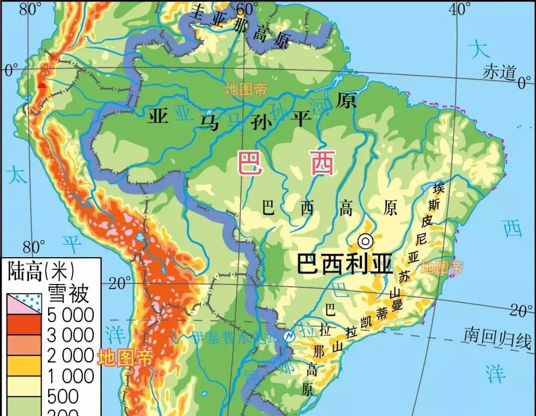 巴西地形图怎么画(1)