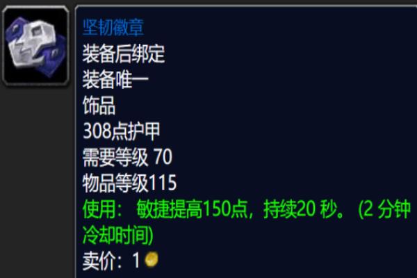 tbc 坚韧徽章 好用吗.