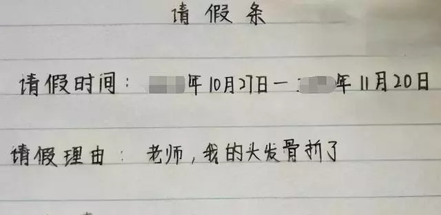 请假的理由不可拒绝的大学生(4)