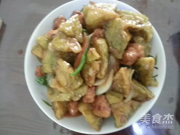 肉段烧茄子做法最正宗的做法(1)