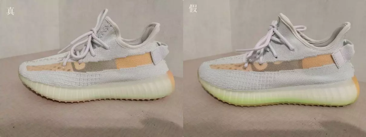 椰子350莆田鞋和正品的区别(2)