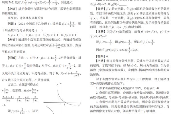 函数奇偶性的题型和解题方法.