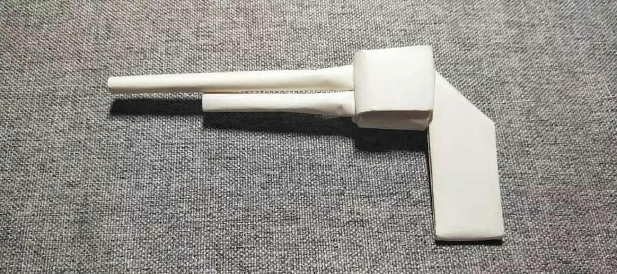 用纸做枪怎么做(30)