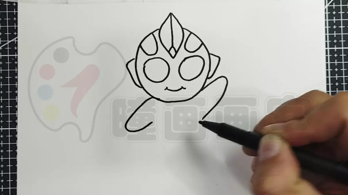 迪迦怎么画简单又帅气(7)