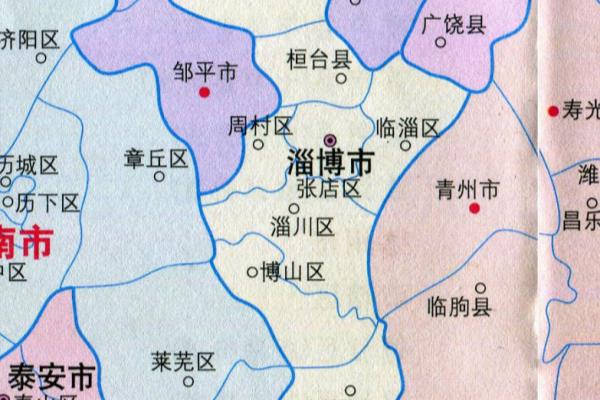淄博各区县人口排名.