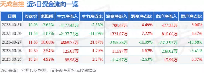 天成自控股票是什么意思呀(1)
