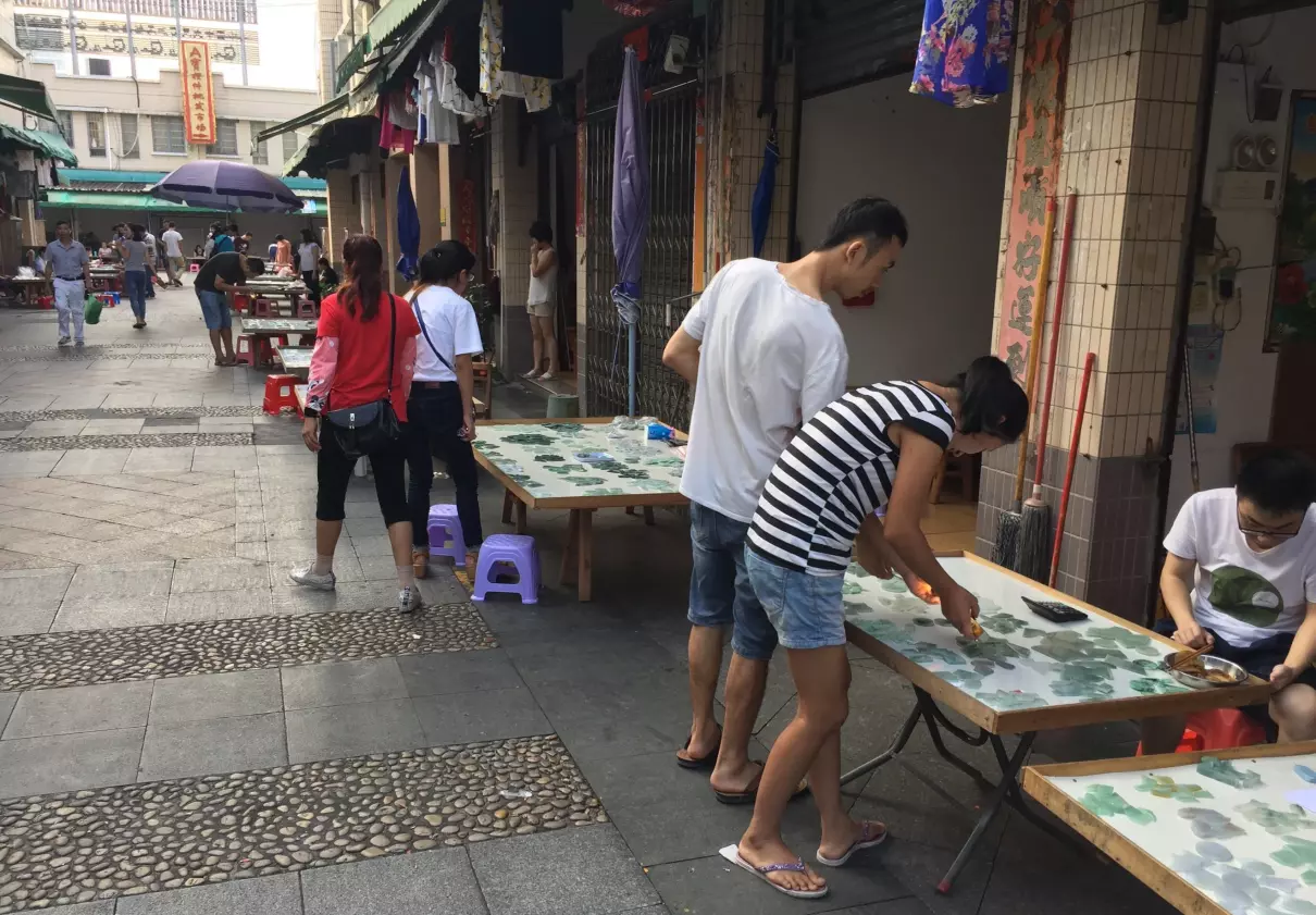 华林寺玉器批发市场玉真的吗(23)