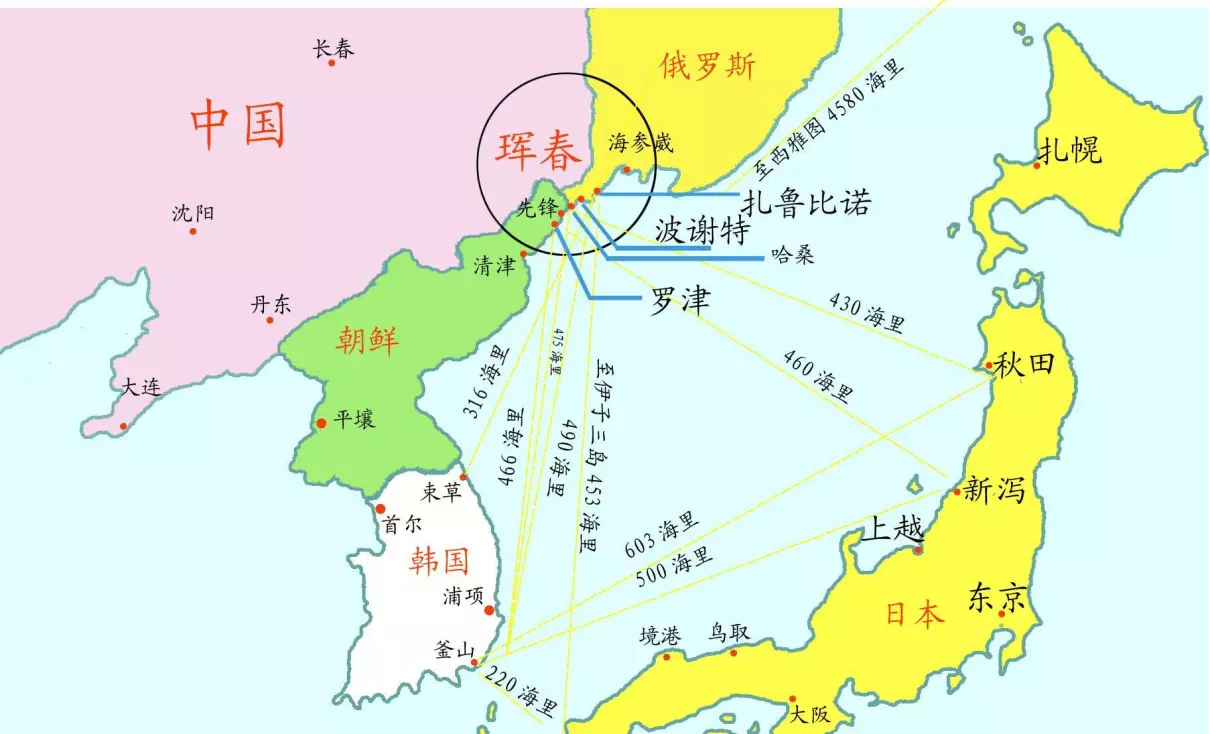 珲春在地图上的位置(10)