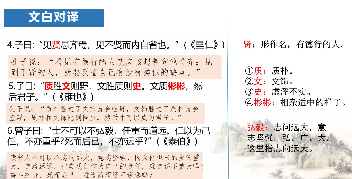 论语十二章全部翻译(3)