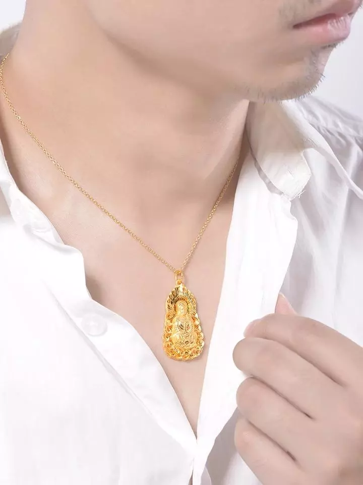 男士白金项链配什么吊坠好(4)